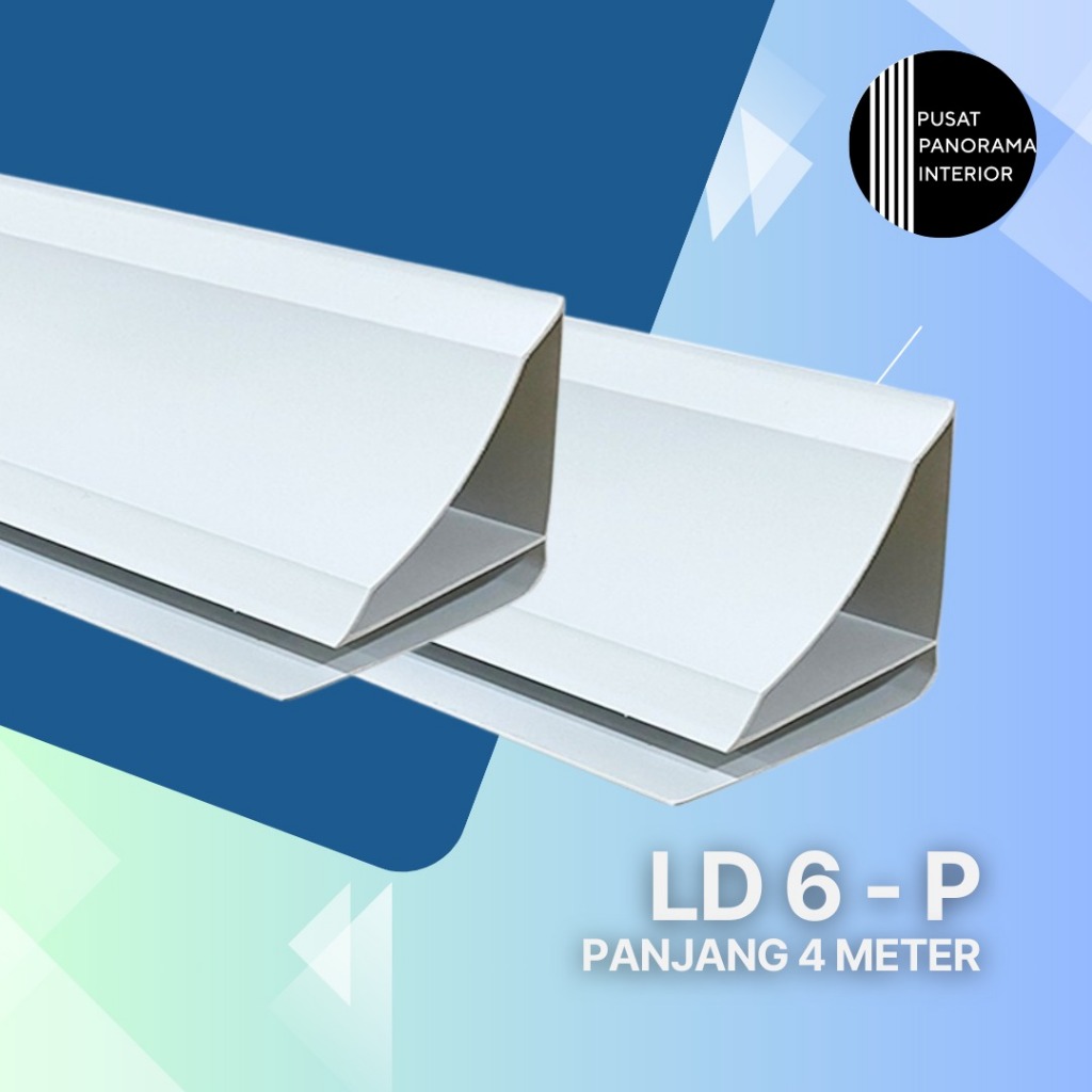 Lis Plafon PVC High Quality Lis Aksesoris Plafon Anti Air Anti Rayap Beragam Motif