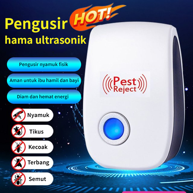 【Stok tersedia】Alat Pengusir Hama Elektronik Alat Pengusir Nyamuk Elektronik Ultrasonik Alat Rumah T