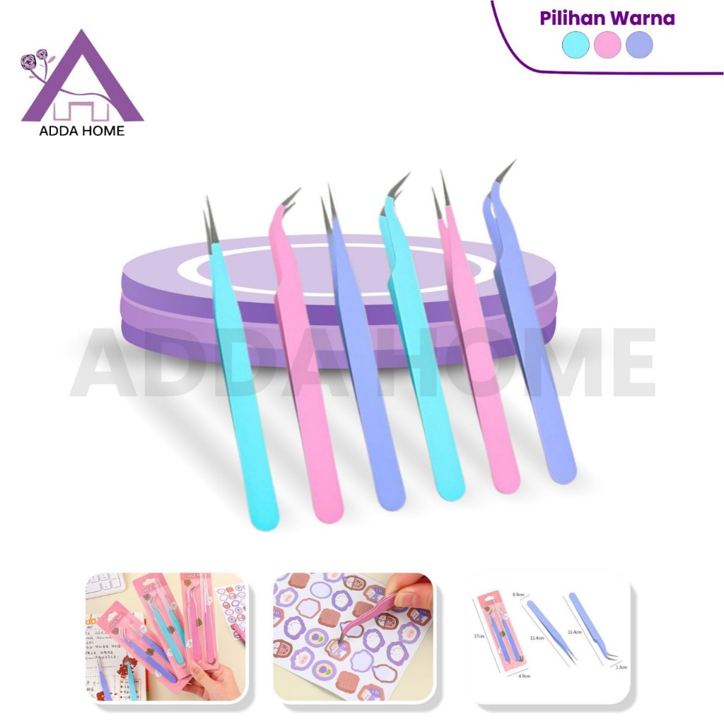 

Pinset Penjepit Stiker Scrapbook DIY Bulu Mata Eyelash Serbaguna