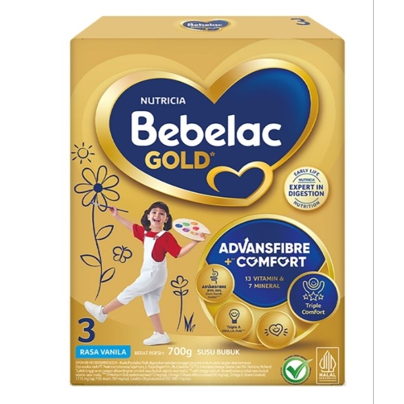 PROMO Susu Formula Bebelac Gold 3 untuk 1 tahun - 3 tahun 700 gram