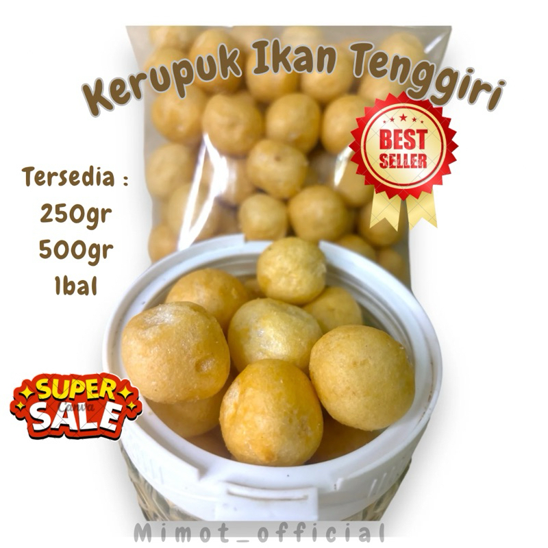 

Kerupuk Ikan Tenggiri Original Enak dan Lezat 250gr 500gr 1bal