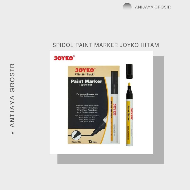 

PAINT MARKER /SPIDOL CAT PTM-38 [BLACK] MEREK JOYKO 1PCS