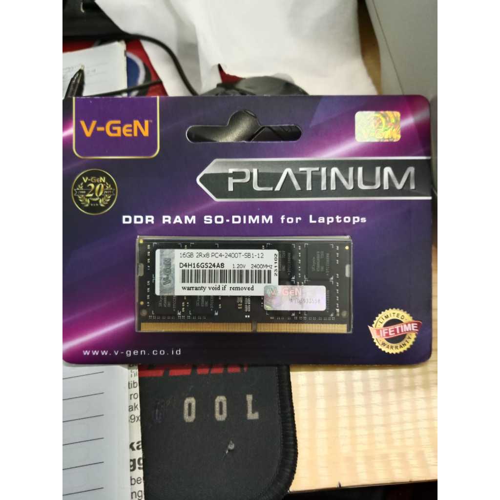V-GeN RAM DDR4 Platinum 8GB 2400Mhz/2666Mhz SODIMM (Memory PC VGEN)