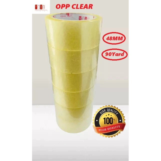 

[HARGA EKONOMIS] LAKBAN BENING | ISOLASI SELOTIP OPP CLEAR 48mm x 90Yard
