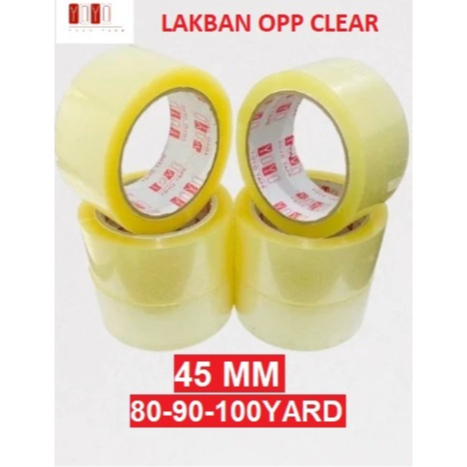 

[TERMURAH] LAKBAN BENING ISOLASI SELOTIP OPP CLEAR TAPE 45MM DAYA LENGKET KUAT