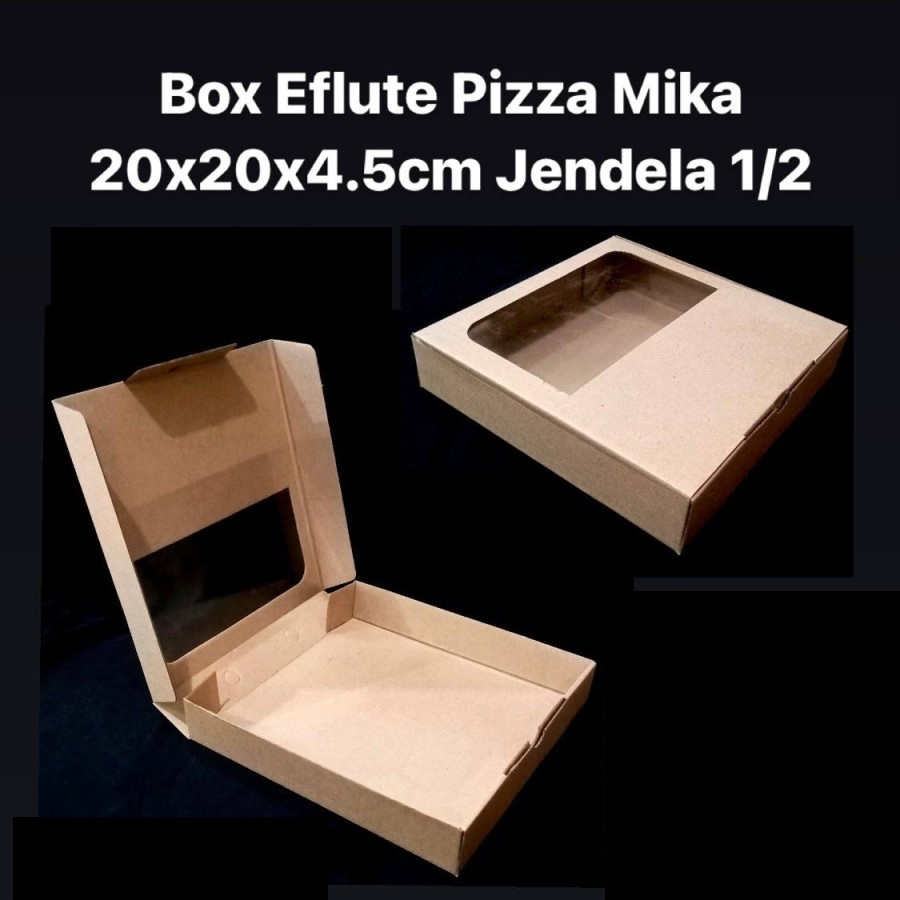 ( 10 pcs ) Kotak Box Pizza Jendela Mika Kardus Hampers Pie Susu Dus Cake Pie