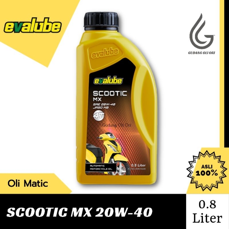 Oli Motor Matic EVALUBE SCOOTIC MX - 0,8 L Original