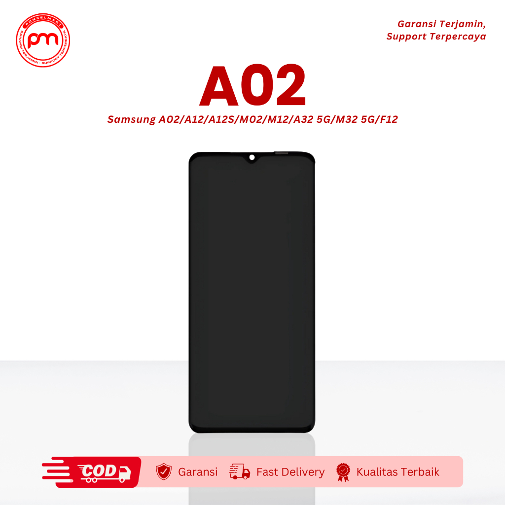 LCD Samsung A02 M12 A12 A32 5G F12 M02 A022F M022F A326 Fullset LCD Touchscreen