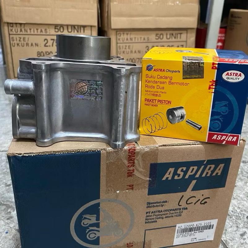 BLOK SEHER PISTON KIT H2-120P0-K25-1101 BEAT ESP BEAT POP ESP ORIGINAL ASPIRA