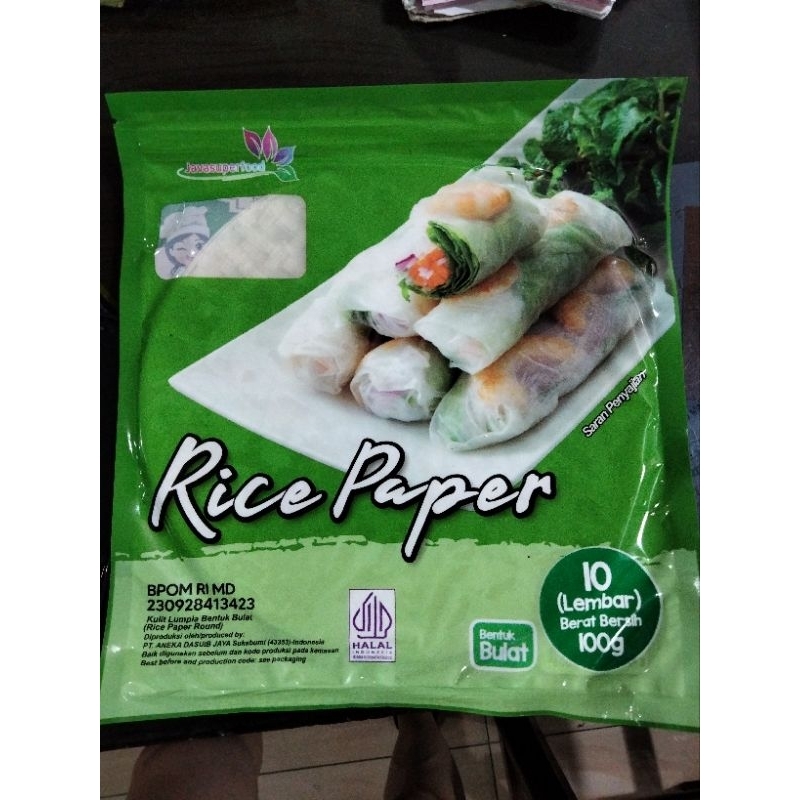 

Rice Paper Bulat isi 10 lembar