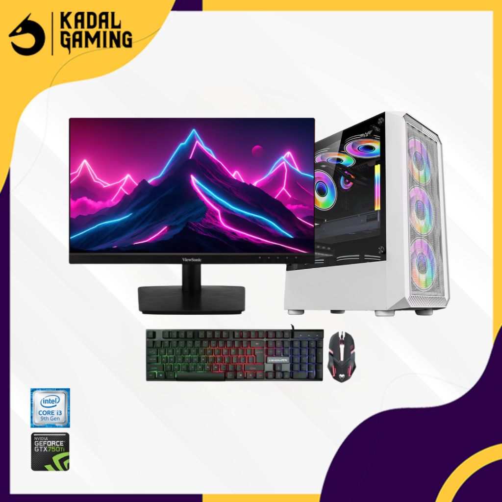 PC GAMING EDITING INTEL CORE I3 9100F VGA NVIDIA GTX 750TI 4GB RAM 8GB SSD 256GB