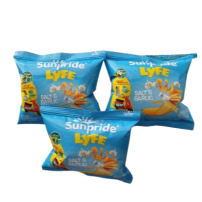 

Sunpride Lyfe Keripik Pisang Rasa Salt Garlic 12 gram