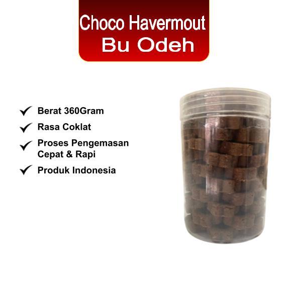 

Choco Havermout Bu Odeh 360gr / Kue Kering Coklat / Rasa Cokelat