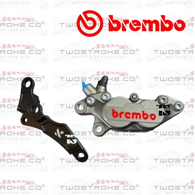 Kaliper Brembo 4 Piston Vario 160 ABS Set Bracket Depan 260 Mm // Kaliper Brembo 4 Piston Vario 160 