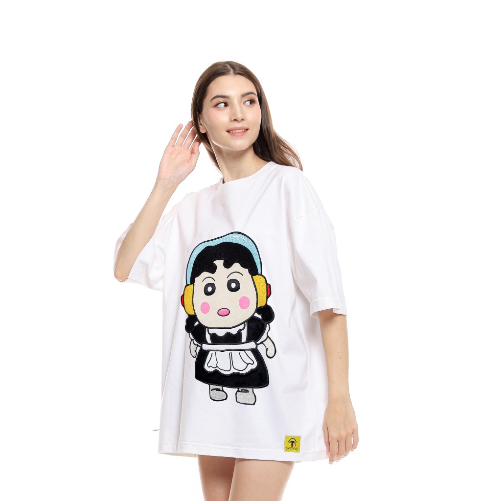DODDS Oversize T-shirt Unisex - Maid (White) Ukuran (S-3XL)