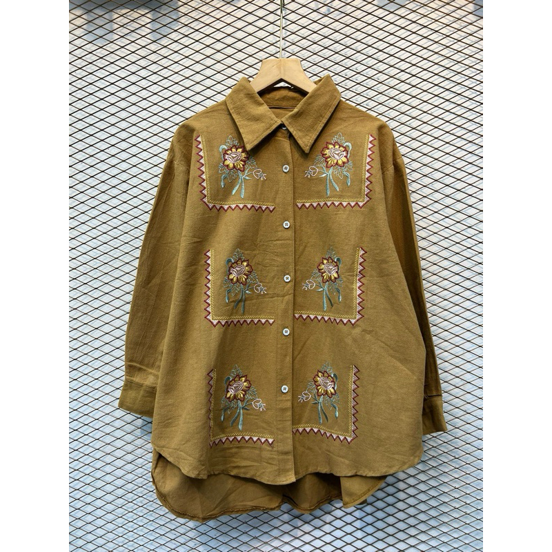 

coklat bordir muat sampe bb 75