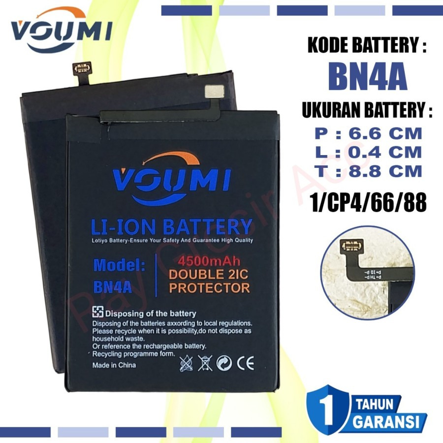 Baterai Original VOUMI Xiaomi Redmi Note 7 / Note 7 Pro BN-4A BN4A BN 4A