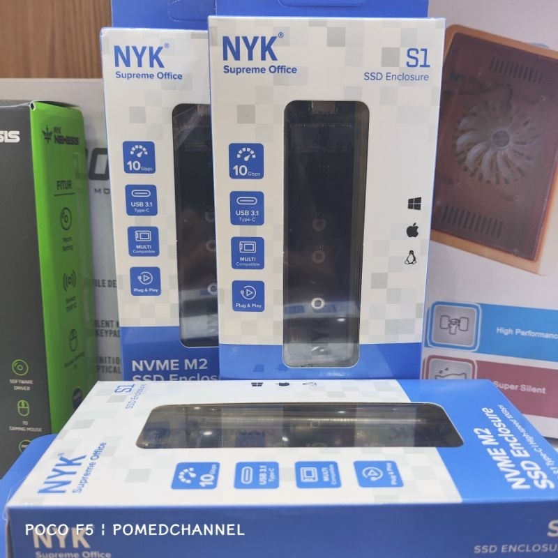 SSD EXTERNAL 256GB Casing SSD, Enclosure SSD M.2 Nvme NYK
