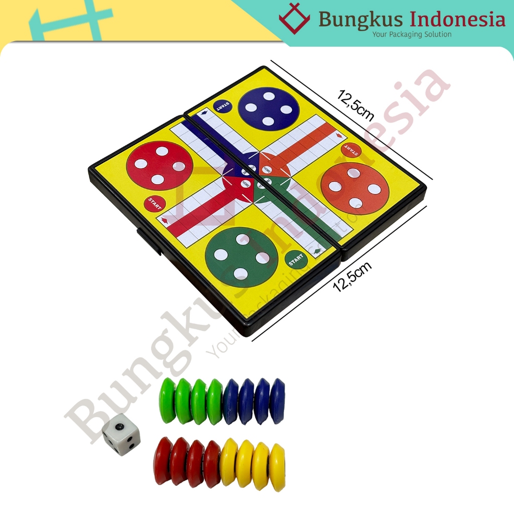 Ludo Kecil Magnetic Game Pocket Ludo Magnet Portable