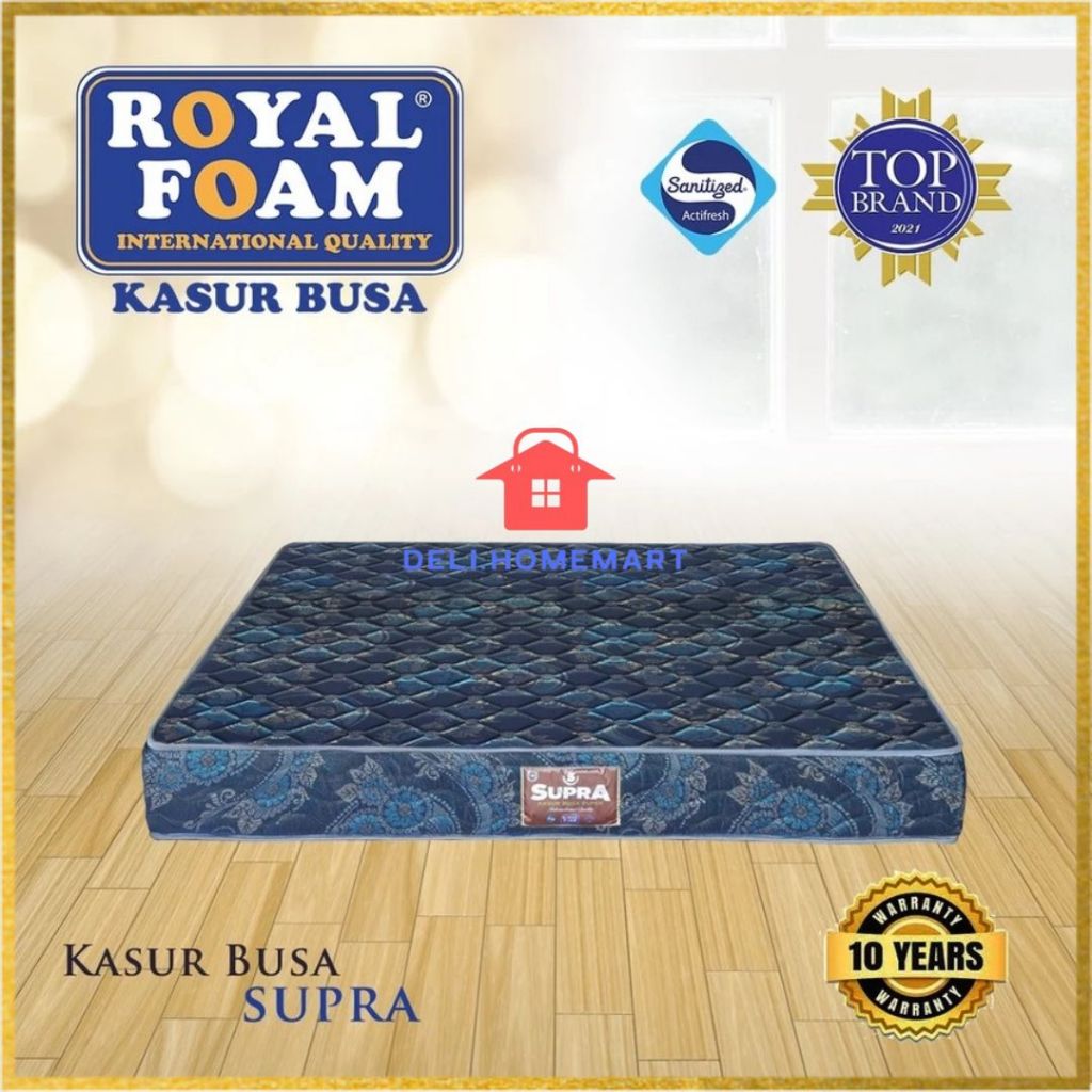 ROYAL FOAM SUPRA 20CM KASUR TILAM BUSA PADAT HIGH DENSITY FOAM GARANSI 10 TAHUN