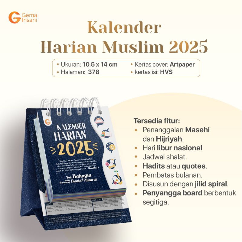 

Kalender Harian Muslim 2025 dan 2024 - Gema Insani