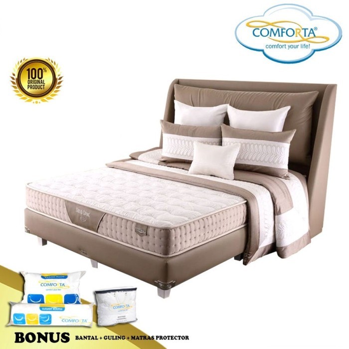 Springbed Comforta Solid Pine 160x200 Full Latex Springbed