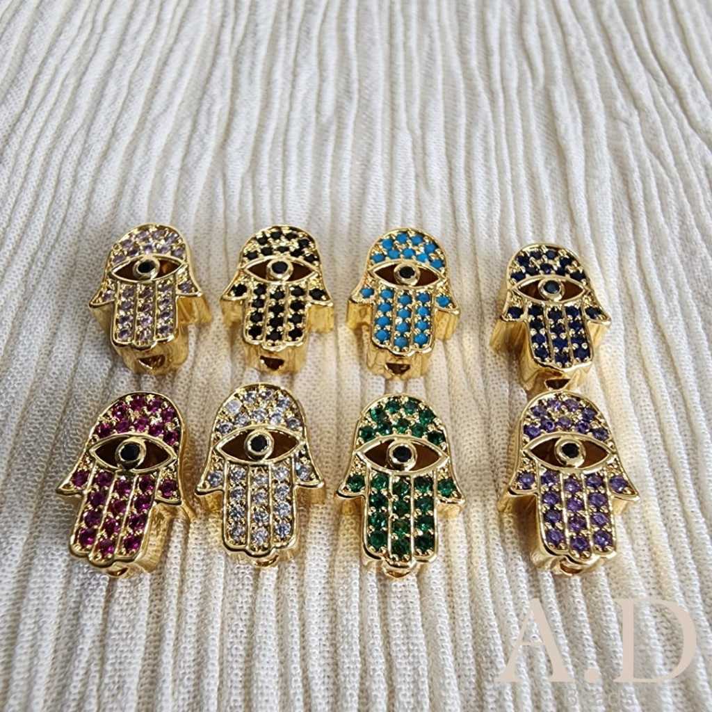 HAMSA EVIL EYE CHARM Nazar Boncugu Manik Manik Motif Hand Hamsa LIMITED PCS