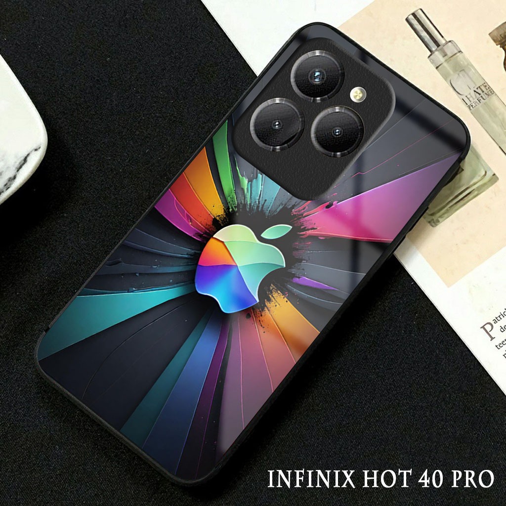 Softcase Glossy Glass Infinix Hot 40 Pro Terbaru [GC7 ] Casing Handphone Infinix Hot 40 - Pelindung 