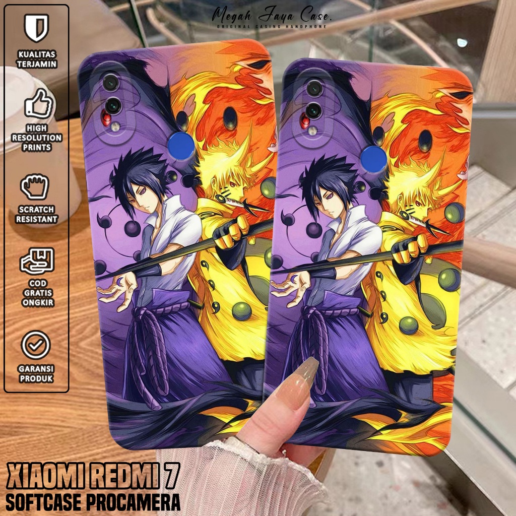 Case Xiaomi Redmi 7 - Casing Hp Xiaomi Redmi 7 Motif Anime NRT - Silikon Hp - Softcase Hp Redmi 7