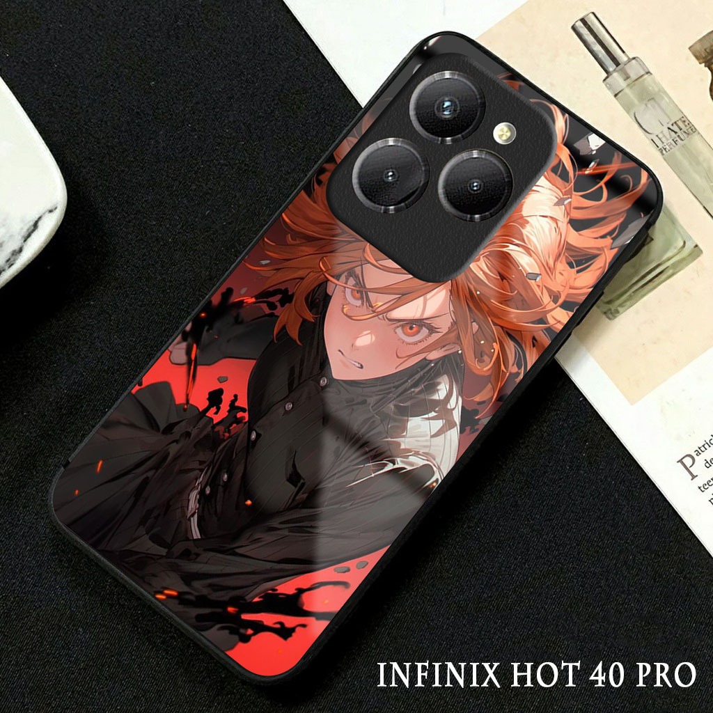 Softcase Glossy Glass Infinix Hot 40 Pro Terbaru [GC31 ] Casing Handphone Infinix Hot 40 - Pelindung