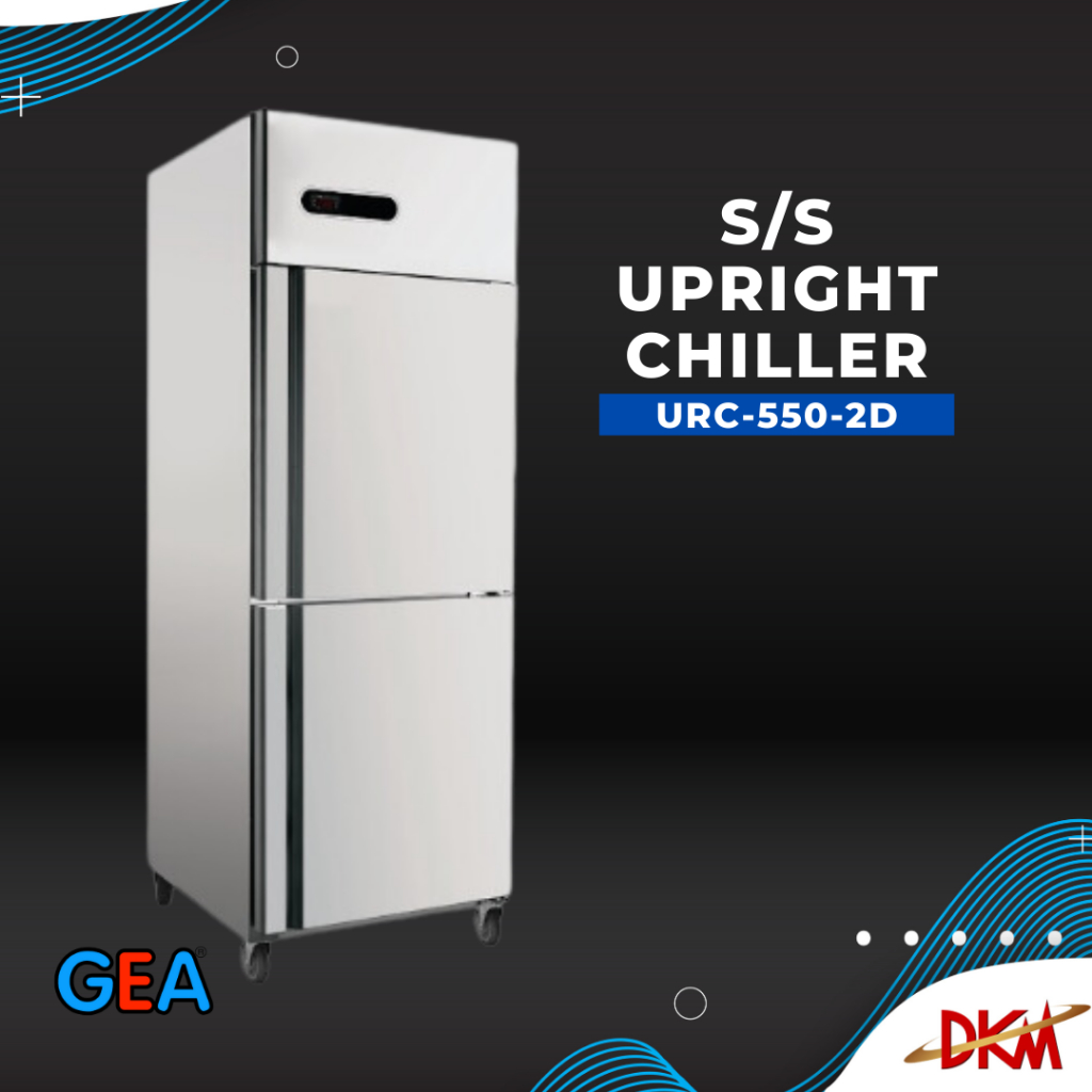 Stainless Steel Upright Chiller URC-550-2D Asian Series 2 Doors