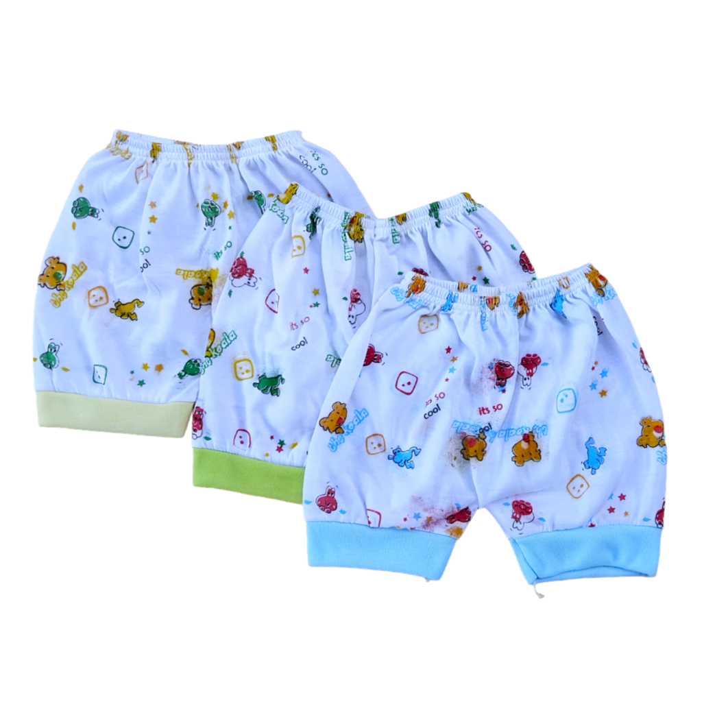 Lusinan Satuan Celana Pendek Bayi Newborn 0-6 Bulan