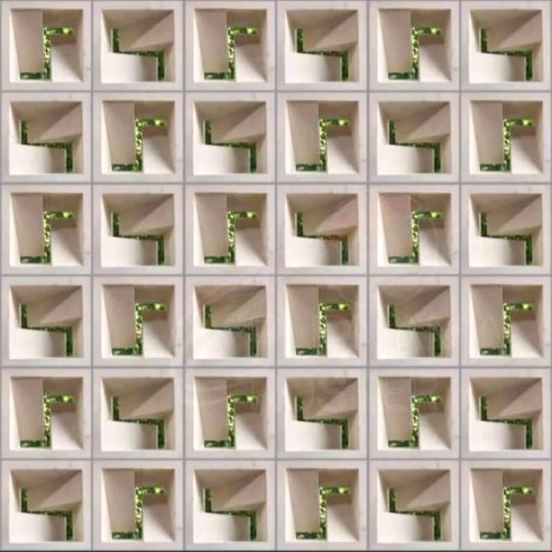 Roster beton roster minimalis motif Z modern