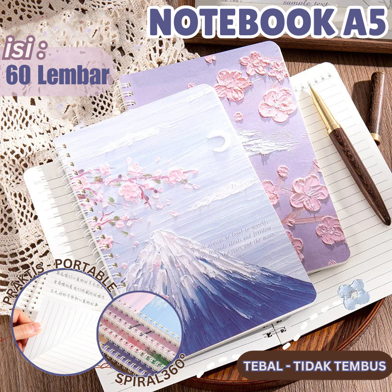 

Notebook Buku Diary 60 Lembar A5 Aesthetic Cute Korea Buku Jurnal Catatan Notes Alat Tulis Sekolah