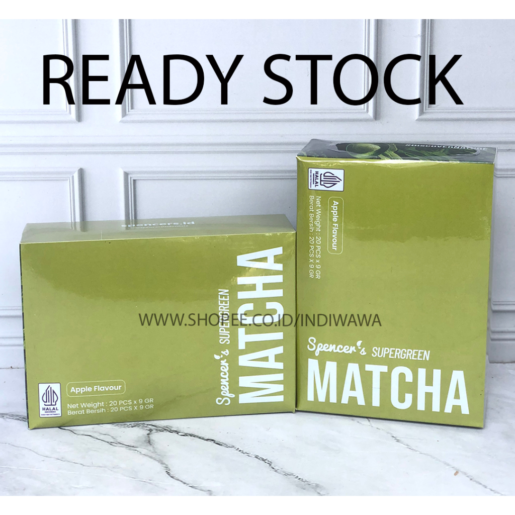 

Spencer's Supergreen Matcha Apple | 1 Box isi 20 sachet
