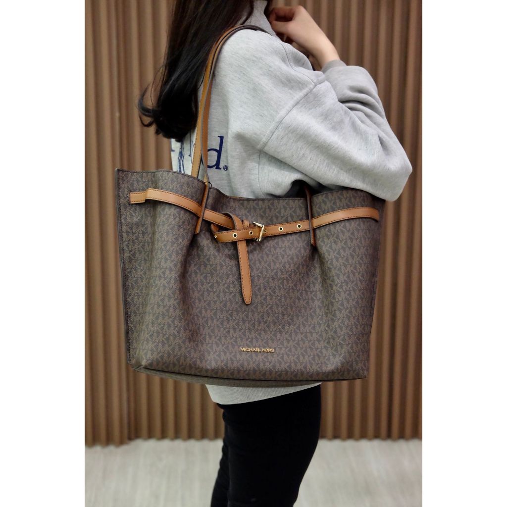 MK EMILIA BROWN TOTE BAG