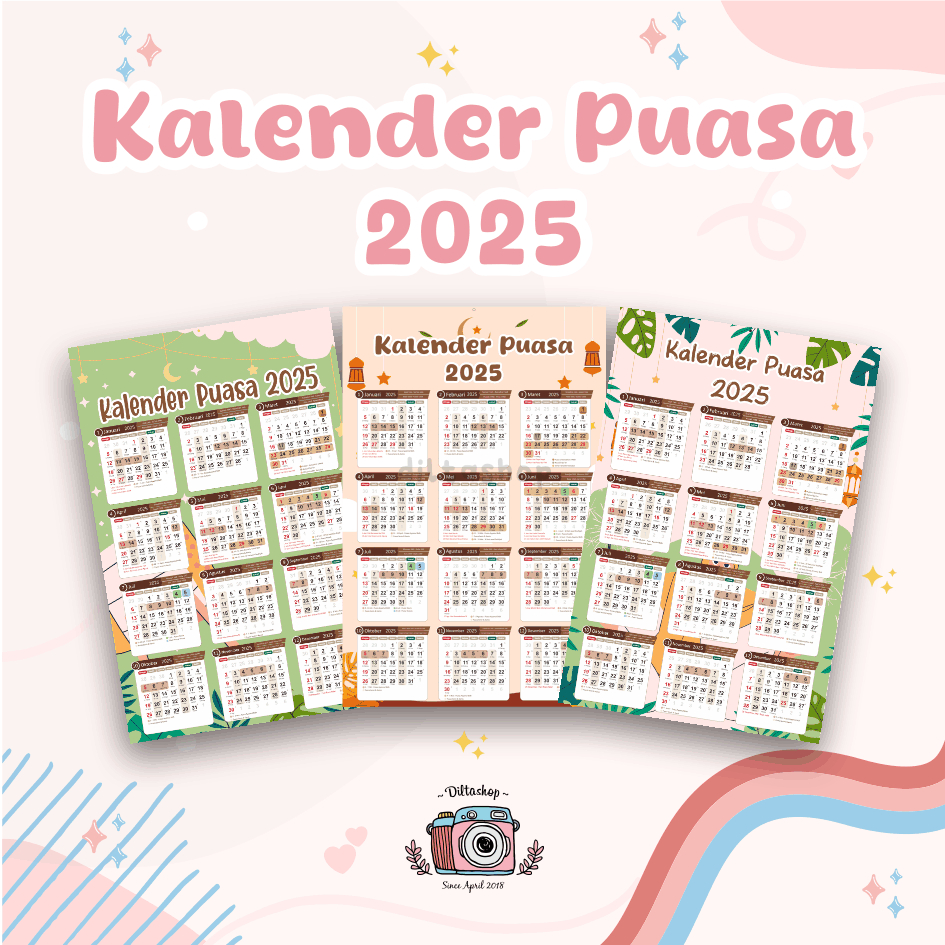 

Kalender Dinding 2025/ Kalender 2025 / Kalender Puasa 2025