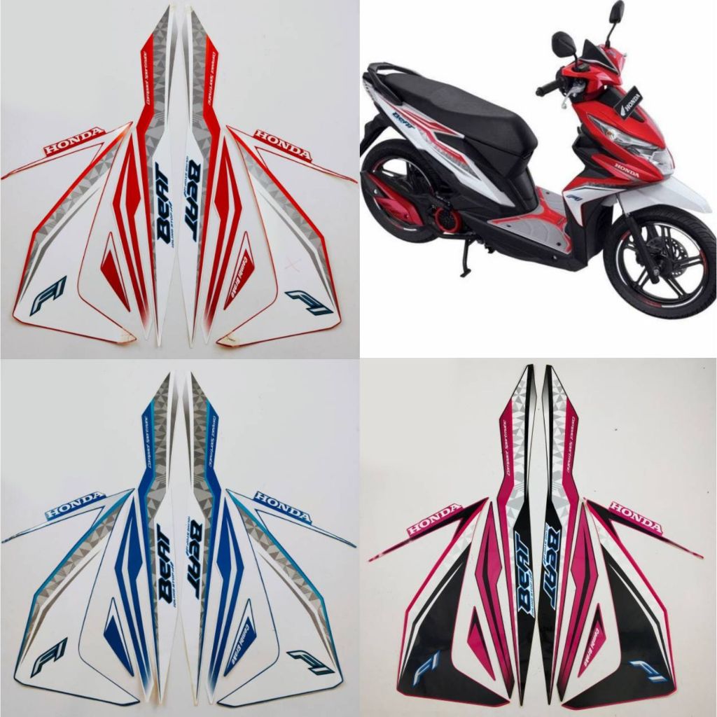 Striping Ori body Honda Beat 2017 iss 2017 stiker bawaan original honda beat lis polet beat