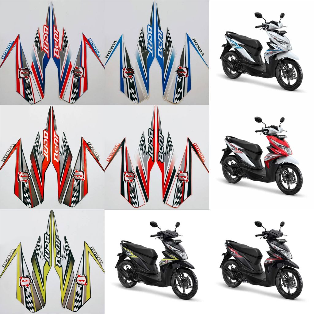 (COD) Striping Ori Honda Beat 2016 2017 Fi striping beat fi 2016 beat fi list beat stiker beat karbu