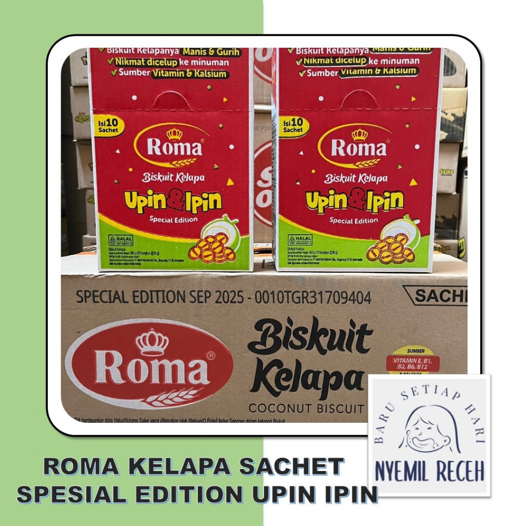 

Roma Kelapa Sachet Spesial Edition Upin Ipin Isi 10pcs x 36gr