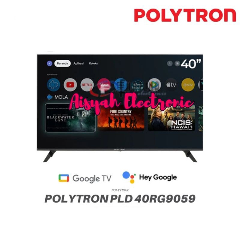 GOOGLE TV POLYTRON 40 INCI 40RG9059 GARANSI RESMI