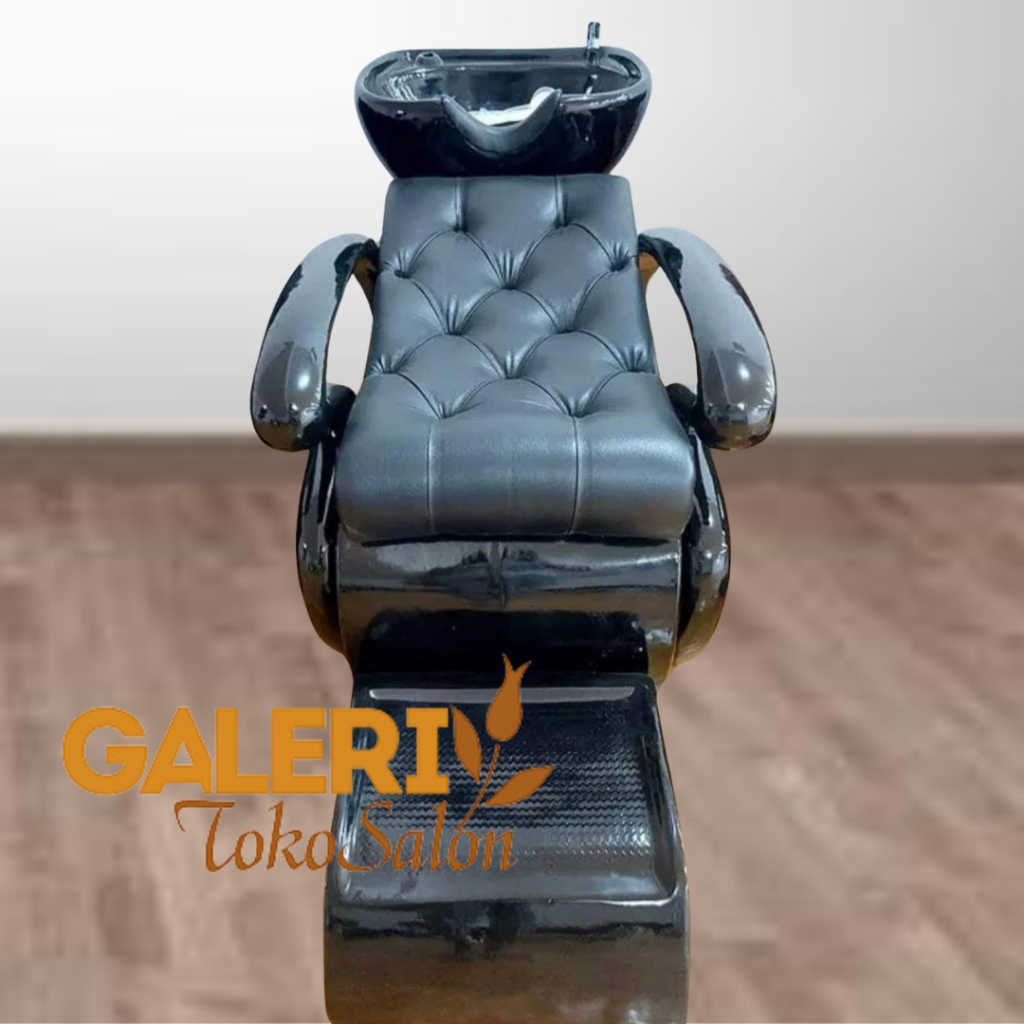 Kursi Keramas Salon Washbak Resin Fiber Warna Hitam