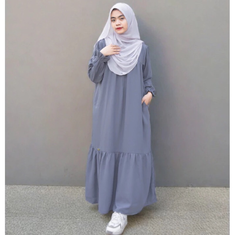 LUNA DRESS BY GERAI AULIA || GAMIS MUSLIM SYAR’I REMAJA