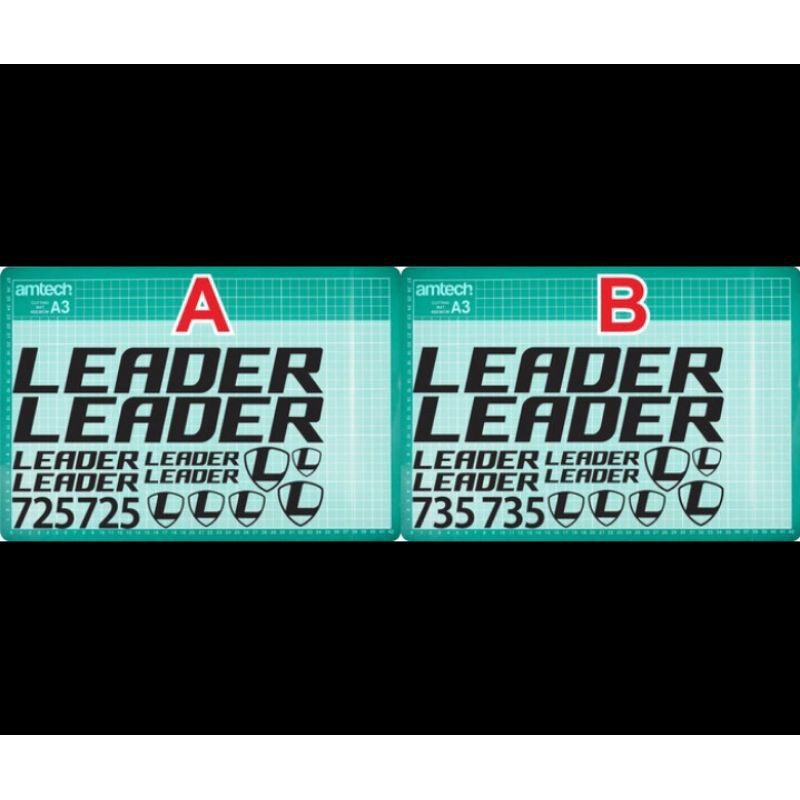 Stiker Sepeda Fixie Leader 1 Set Sesuai Gambar