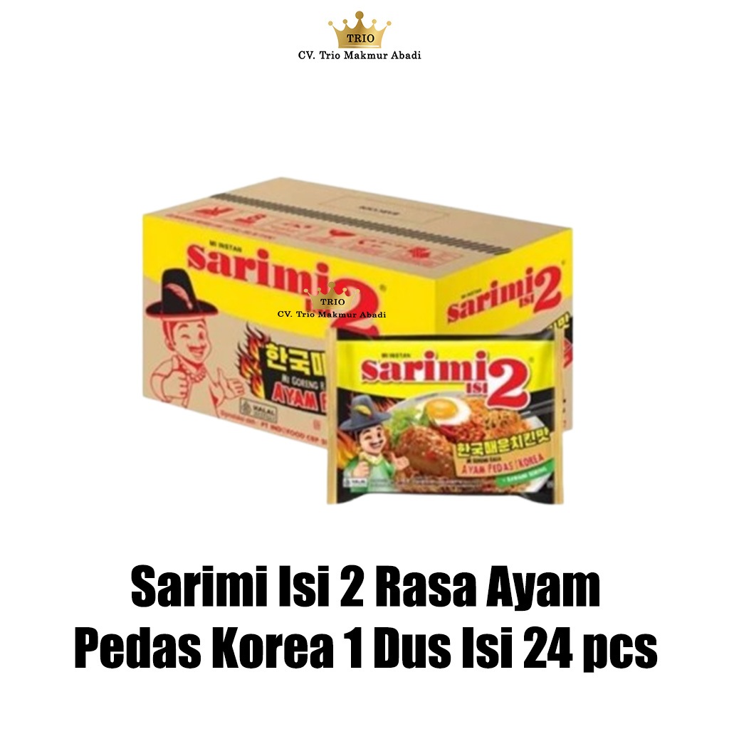 

Sarimi Isi 2 Goreng Rasa Pedas Korea 120g 1 Dus Isi 24 pcs