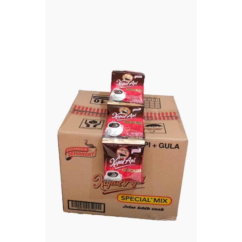 

KOPI Kapal Api Spesial Mix + Gula ( 1 dus isi 12 renceng )