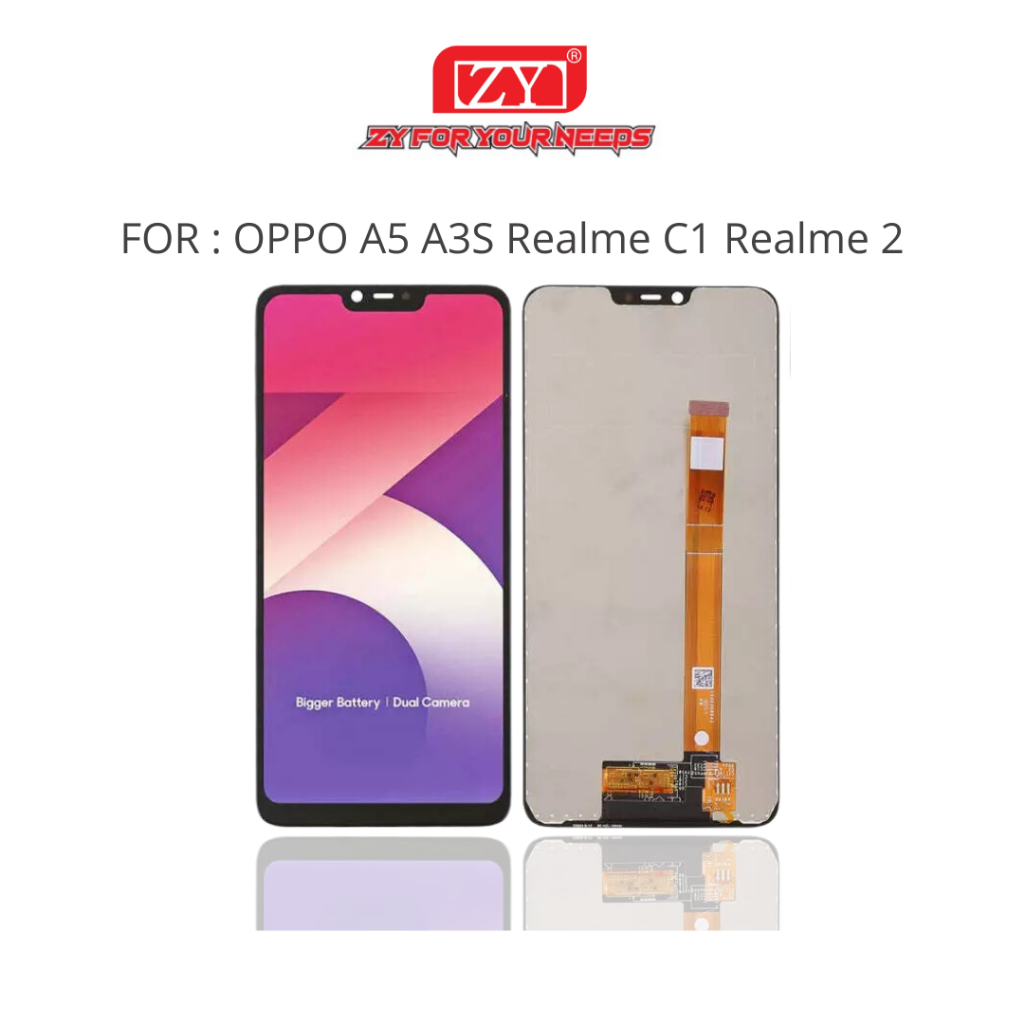 ZY Lcd Oppo A5 / A3S / Realme C1 / Realme 2 Fullset Original