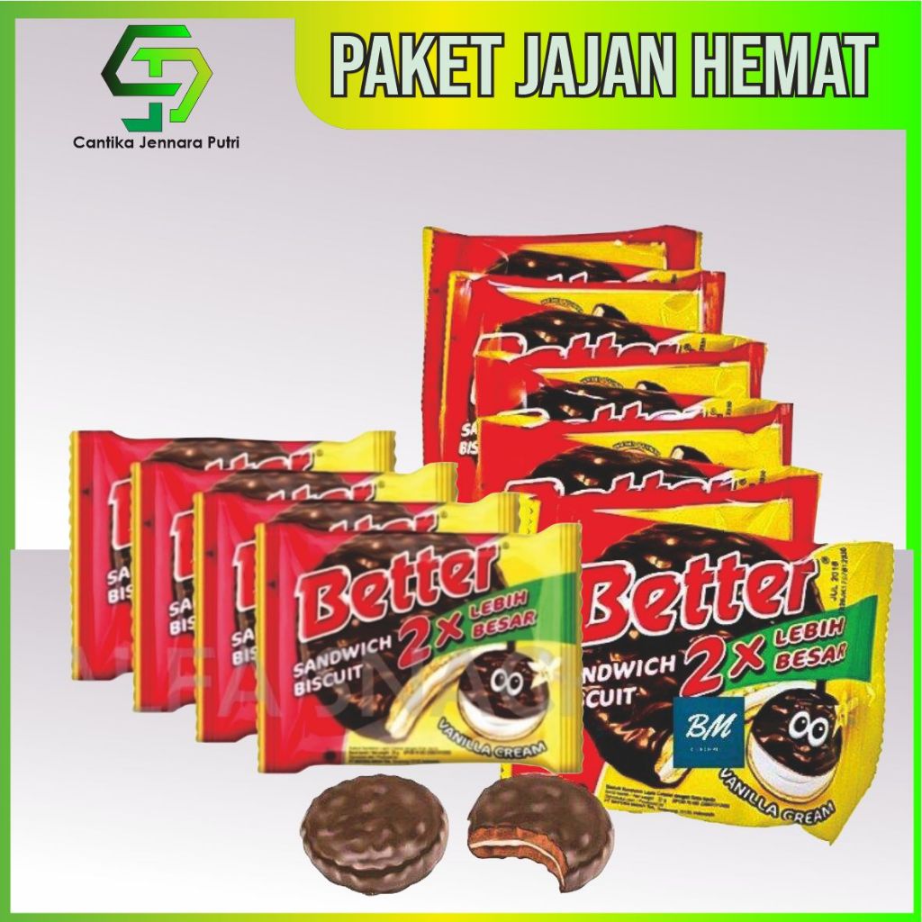 

Better Renceng | Better Biskuit | Better | Roma Better | Coklat Better