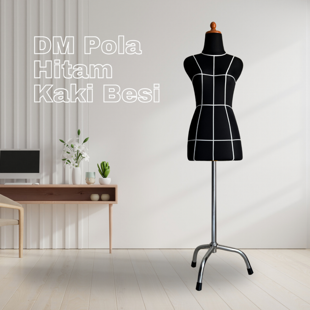 MANEKIN POLA HITAM + KAKI BESI | MANEKIN JAHIT | PATUNG POLA | MANEKIN