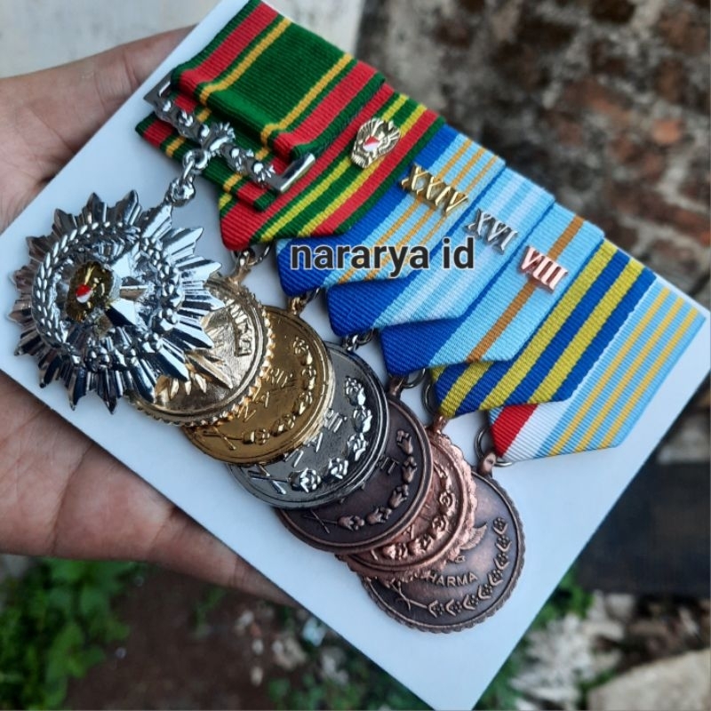 [NARARYA ID] Medali TNI AD AL AU / Mendali Tanda Jasa Satya Lencana PDU Satyalancana Upacara Militer